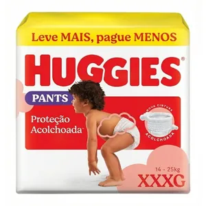 HUGGIES Proteção Acolchoada XXXG