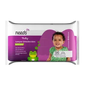 NEEDS Lenço Umedecido Needs Baby Aloe Vera 96 Unidades