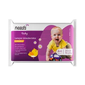 NEEDS Lenço Umedecido Needs Baby Camomila 44 Unidades