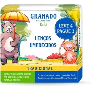 GRANADO Granado Kit Bebê Lenço, Tradicional, Leve 4 Pague 3