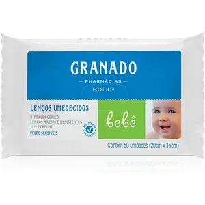 GRANADO Granado Lenço Bebê, Pele Sensível, 50 Unidades